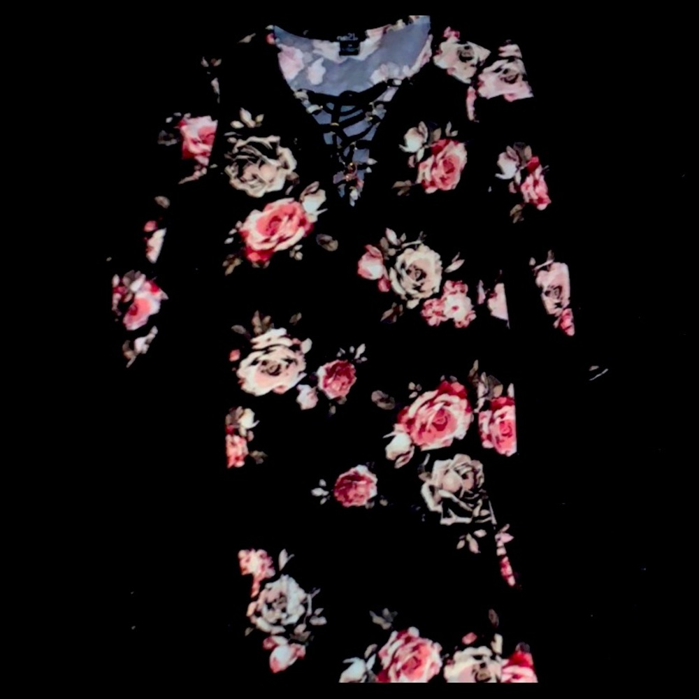 Floral body con dress